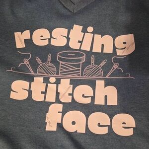 Gray and Pink Graphic Sweatshirt